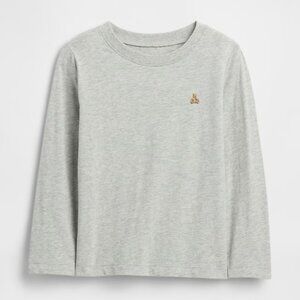 Gap Boys 12-18M Gray Crewneck Long Sleeve T-Shirt